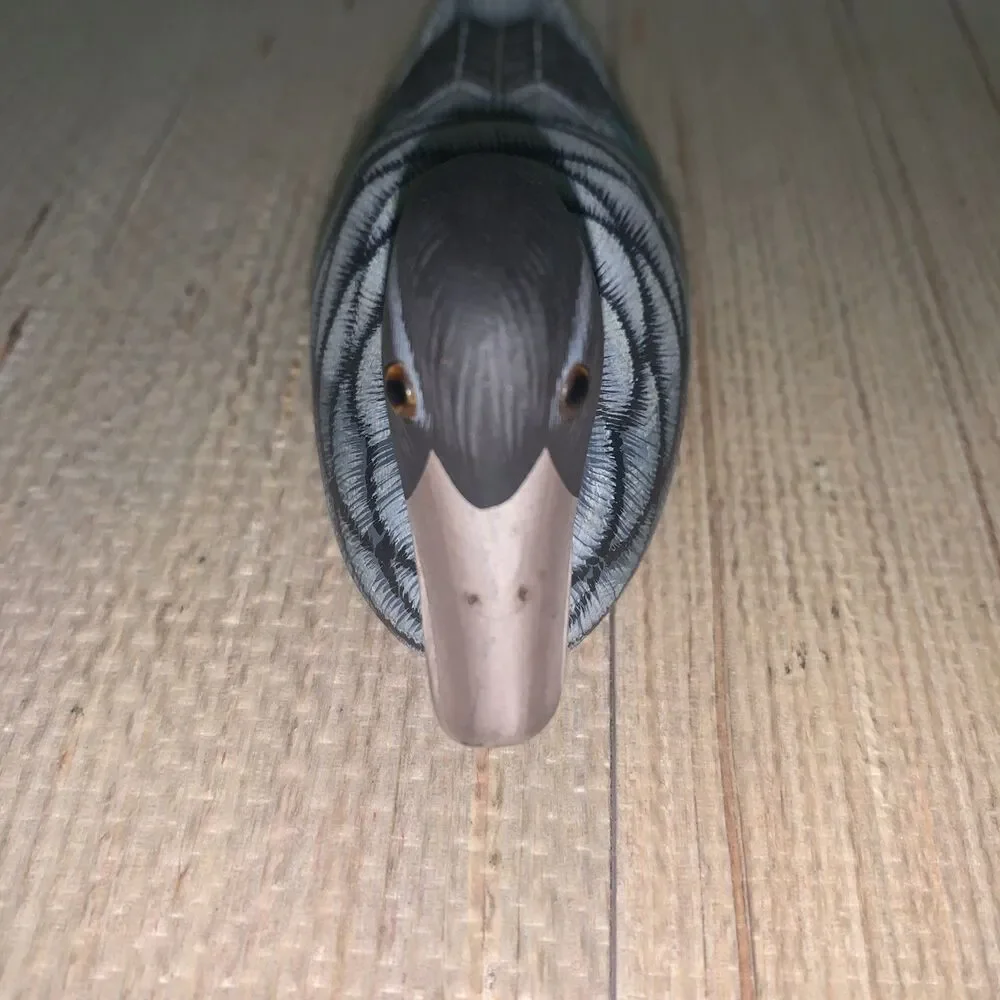 VTG 2 Hand Painted/Carved Wood Duck  People Republic Of China 1970-1990 Numbered